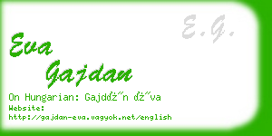 eva gajdan business card